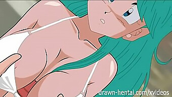 Bulma And Two Guys In A Wild Hentai Threesome