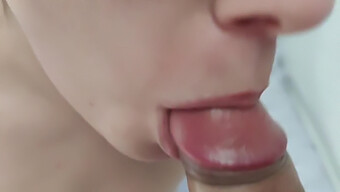 Pov Blowjob: A Teen'S Close-Up Blowjob