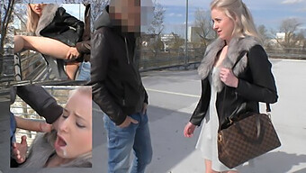 18-Year-Old Rides Big Cock In Public And Gives Blowjob