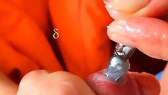 Pia'S Hot Wife Skills In Action: Urethra Plug Insertion And Handjob