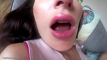 女友体验口舌asmr,面部射精