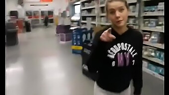 Amateur Girl Gives Head In Walmart