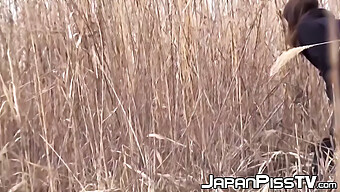 Japanische Schulmädchen Im Freien Pissen Abwechselnd In Diesem Amateurvideo