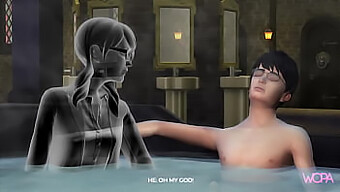 Madura Myrtle Y Harry Potter Se Entregan A Un Encuentro Caliente En Este Vídeo Animado Hentai