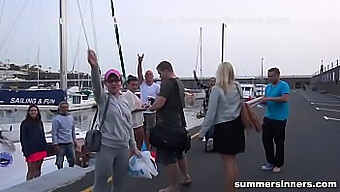 Group Sex And Face Fucking In A Boat Party