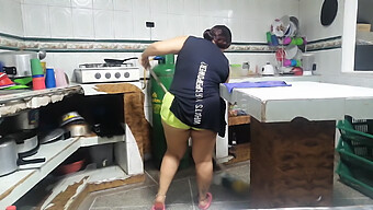 Colombian Milf Swallows Stepson'S Load In Public Bathroom