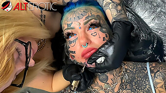 Tattooed Babe Gets A Facial From Her Boyfriend In This Homemade Video