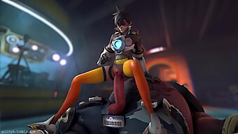 Tracer E Roadhog Em Vídeo Pornô Animado Com Som