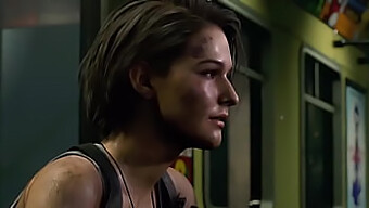 Jill Valentine Bekommt In Diesem 3d-Video Einen Großen Schwanz