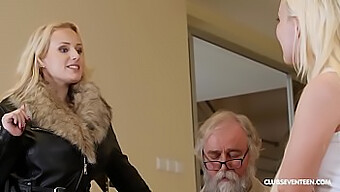 Två Fantastiska Blonda Lesbiska Njuter Av Varandra Med En Dildo I Denna Milf-Porrvideo